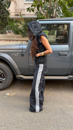 zardozi 1947 bombay denim vest