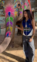 DiyaDiya blue white vest