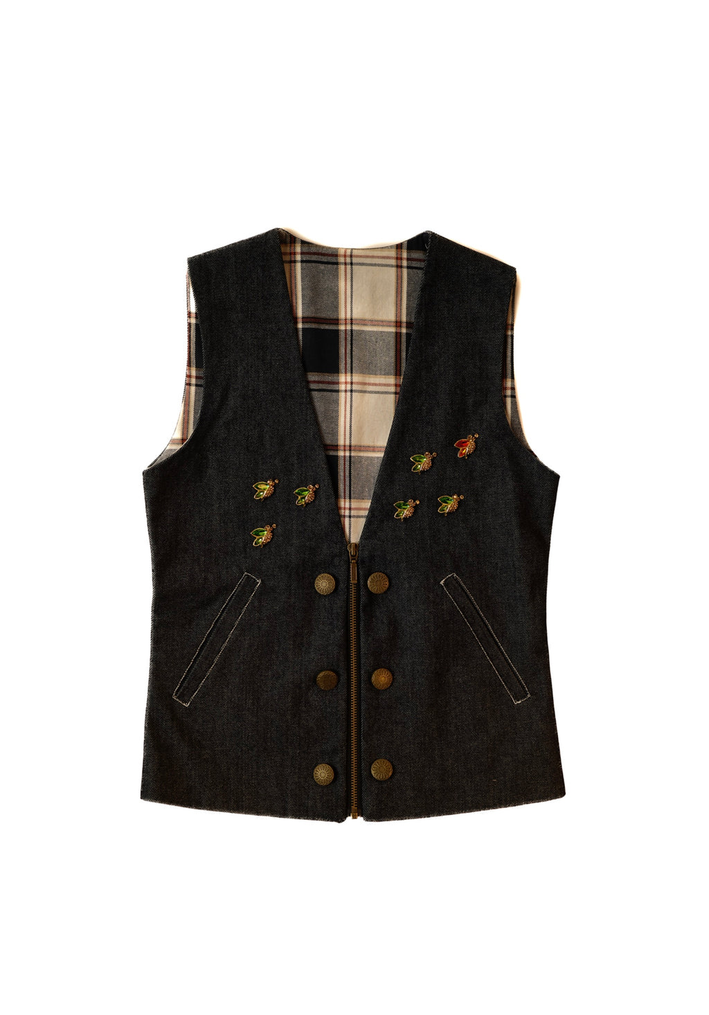 madhumakhi selvedge vest