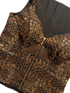 Chill gold corset zip up thing