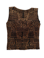 Chill gold corset zip up thing