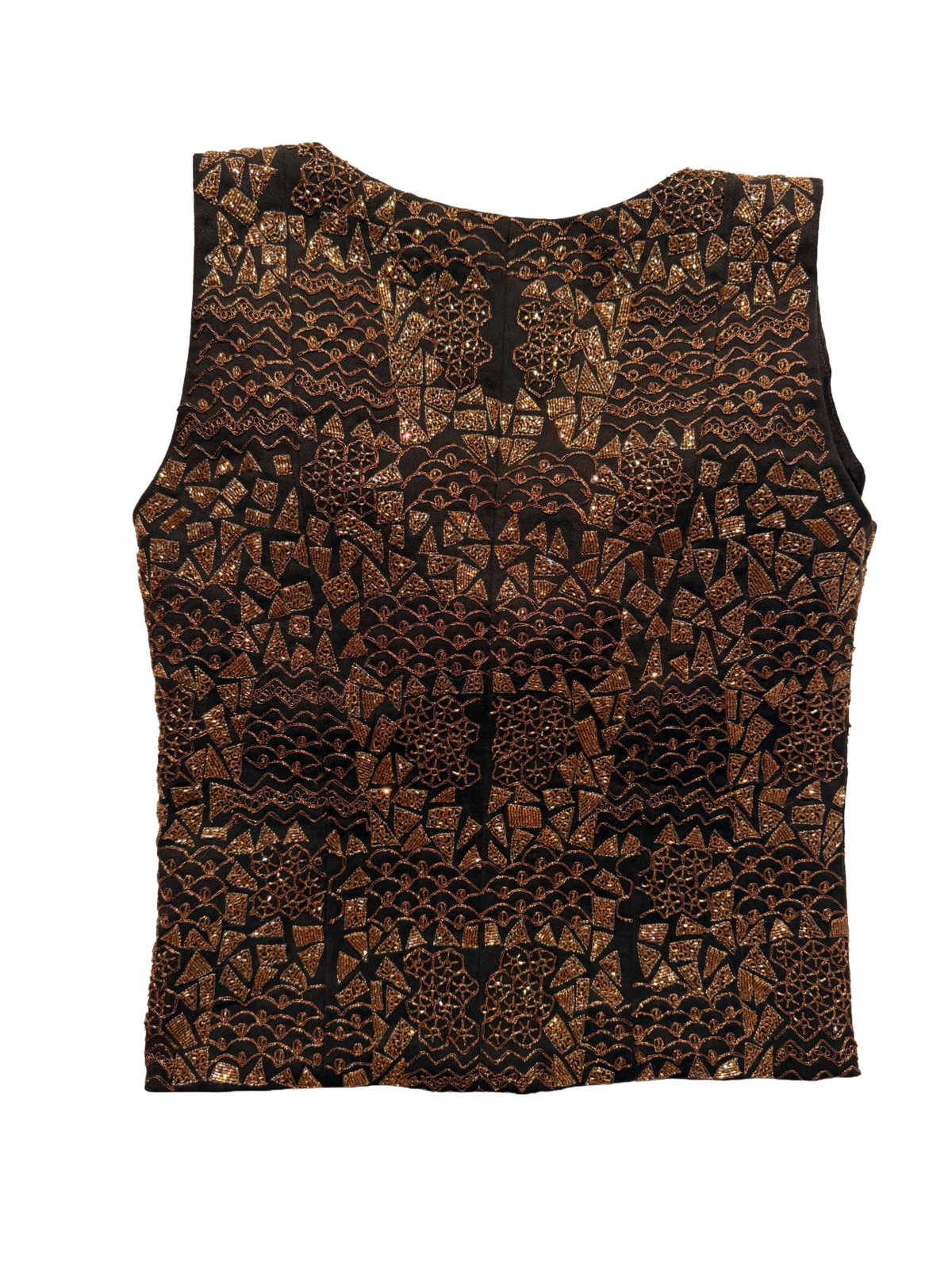 Chill gold corset zip up thing