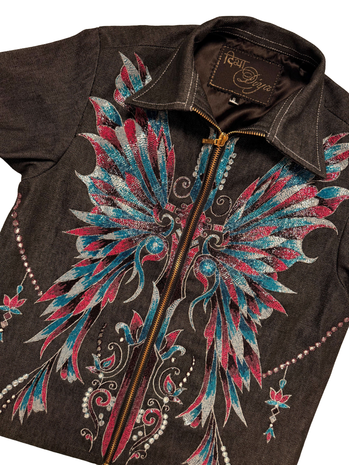 angel wala denim tshirt