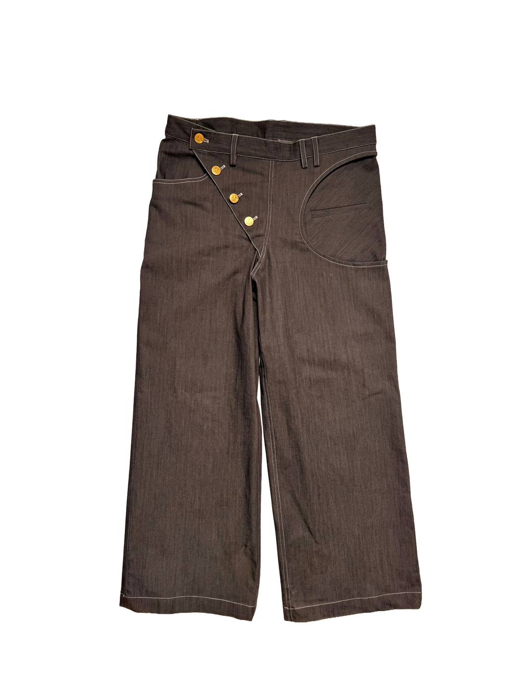 Grey side crotch pant