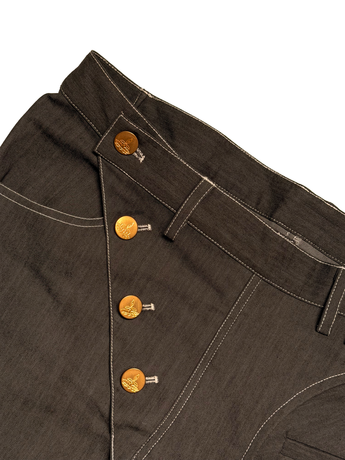Grey side crotch pant
