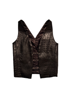 Diya leather vest