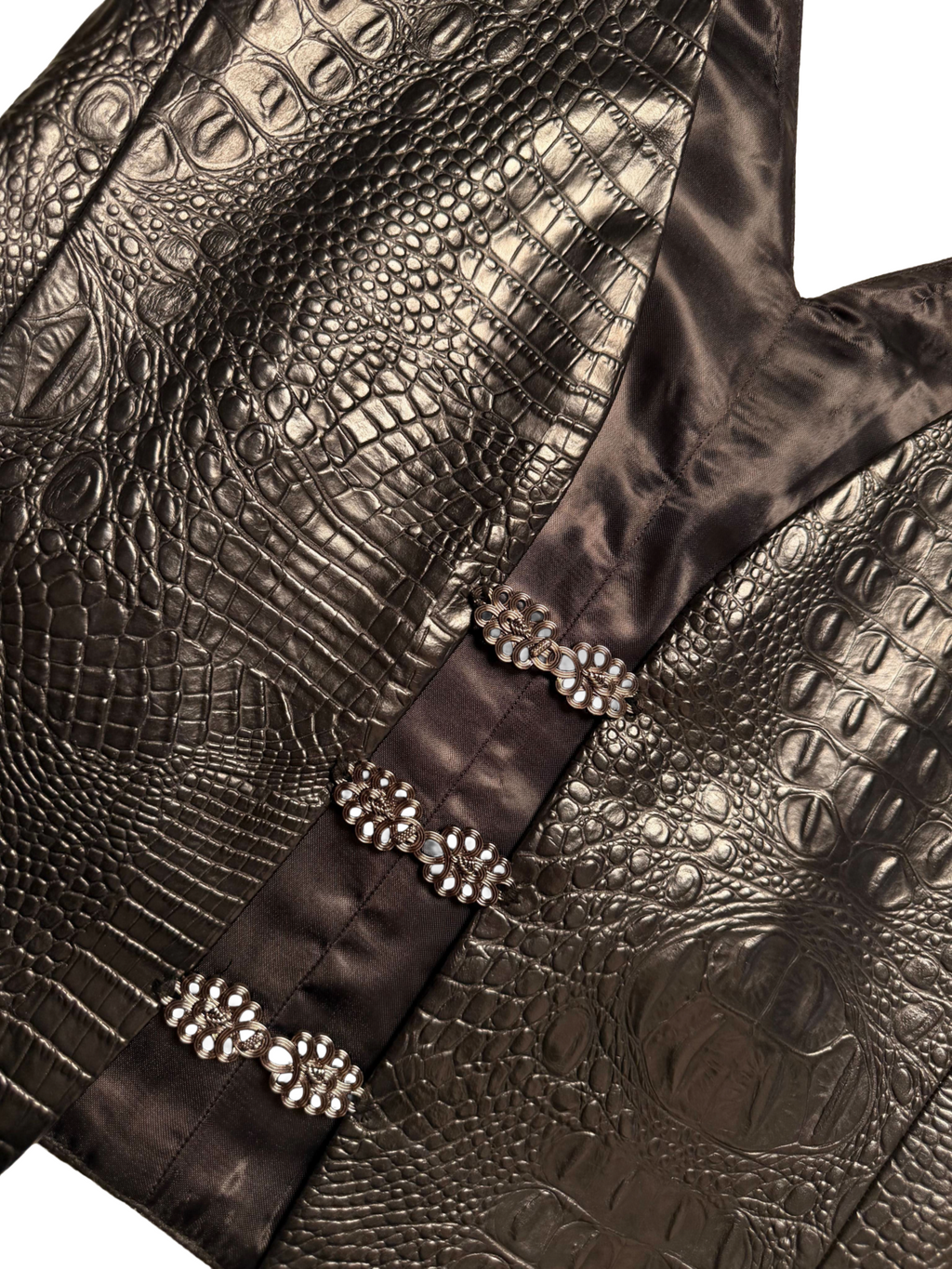 Diya leather vest