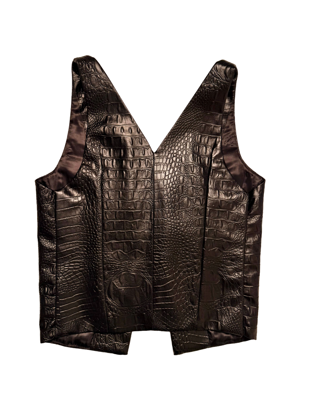 Diya leather vest