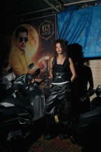 Diya leather vest