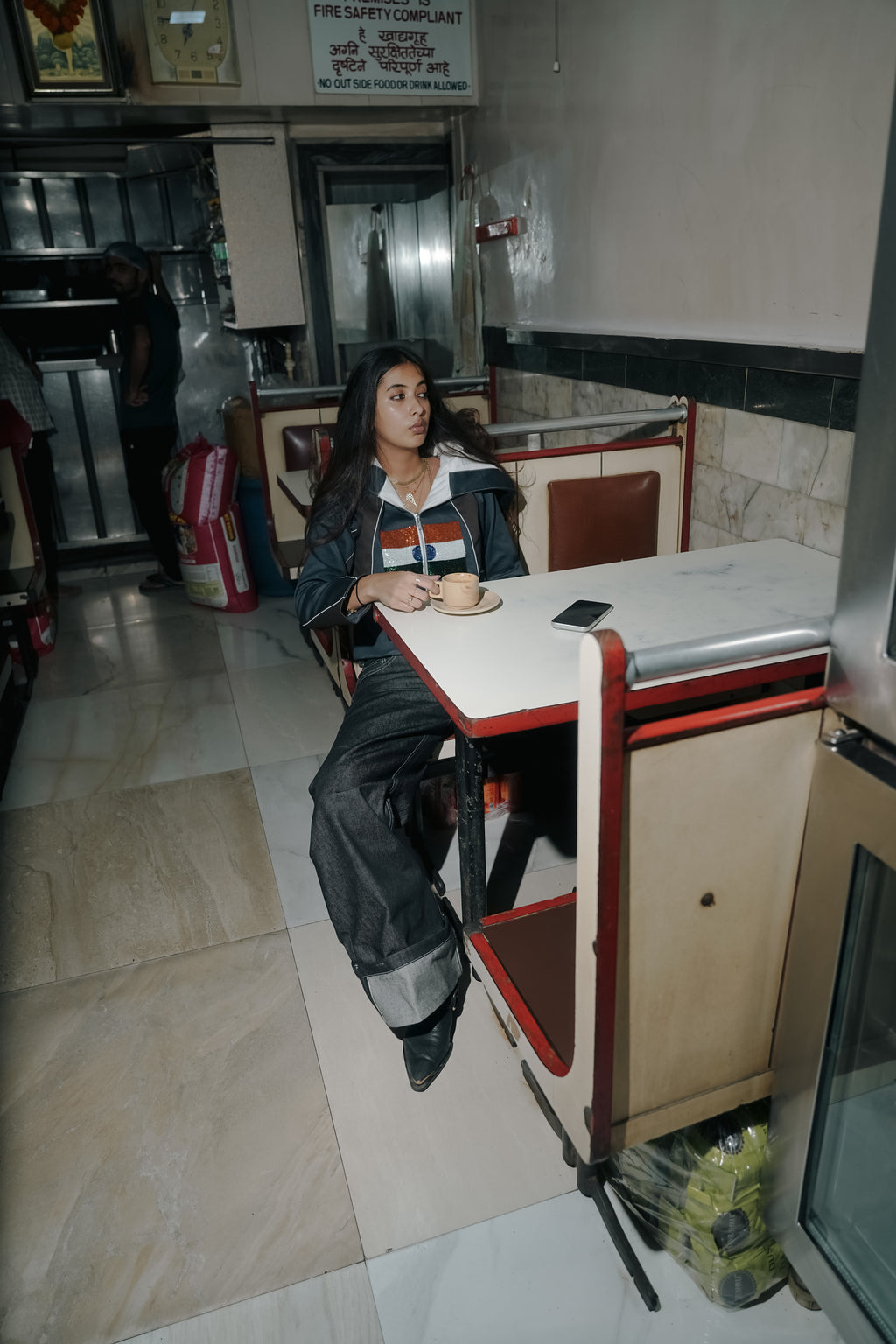cool girl from India jacket