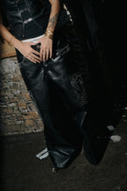 Diya leather vest