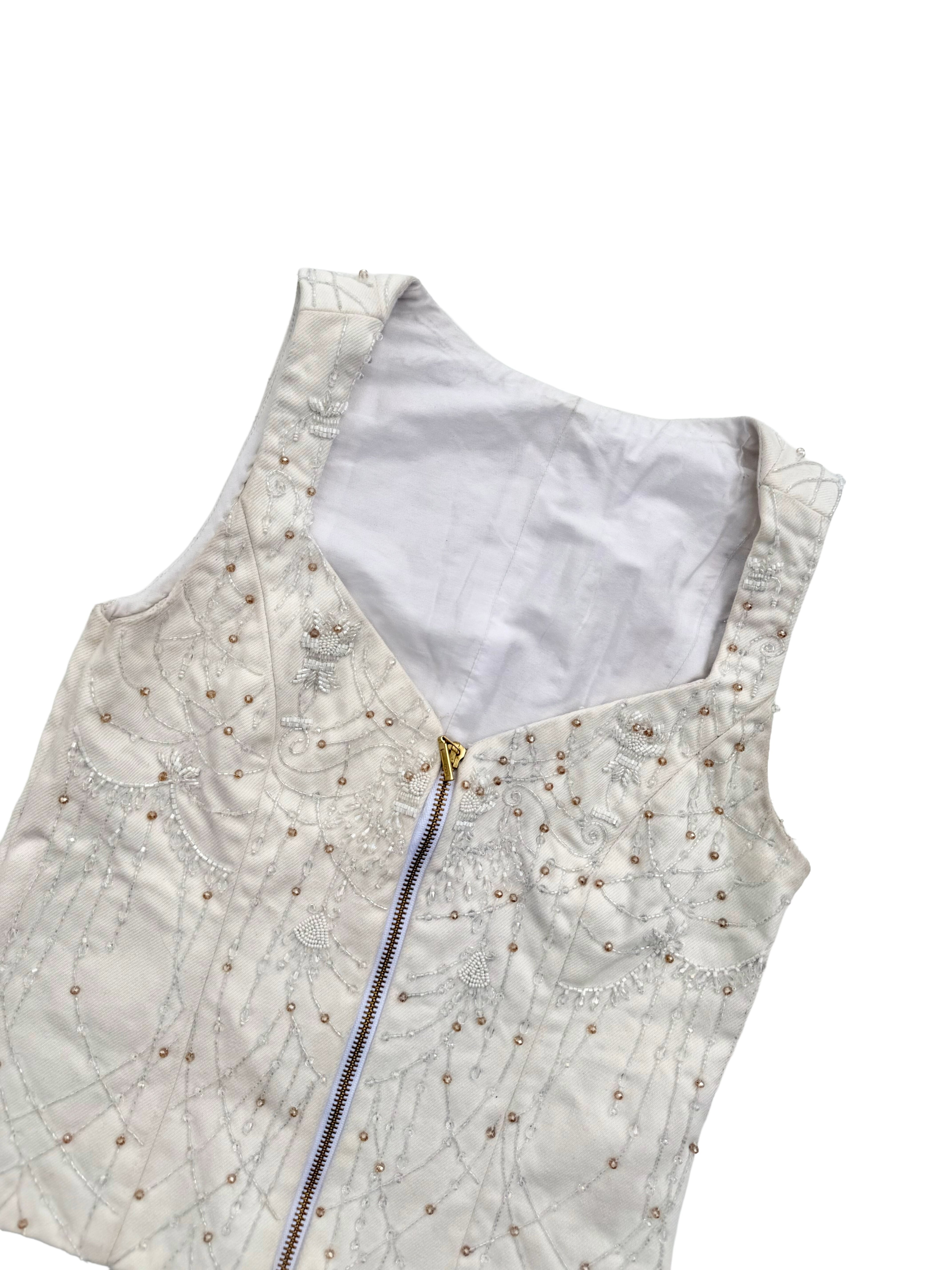 white paani corset