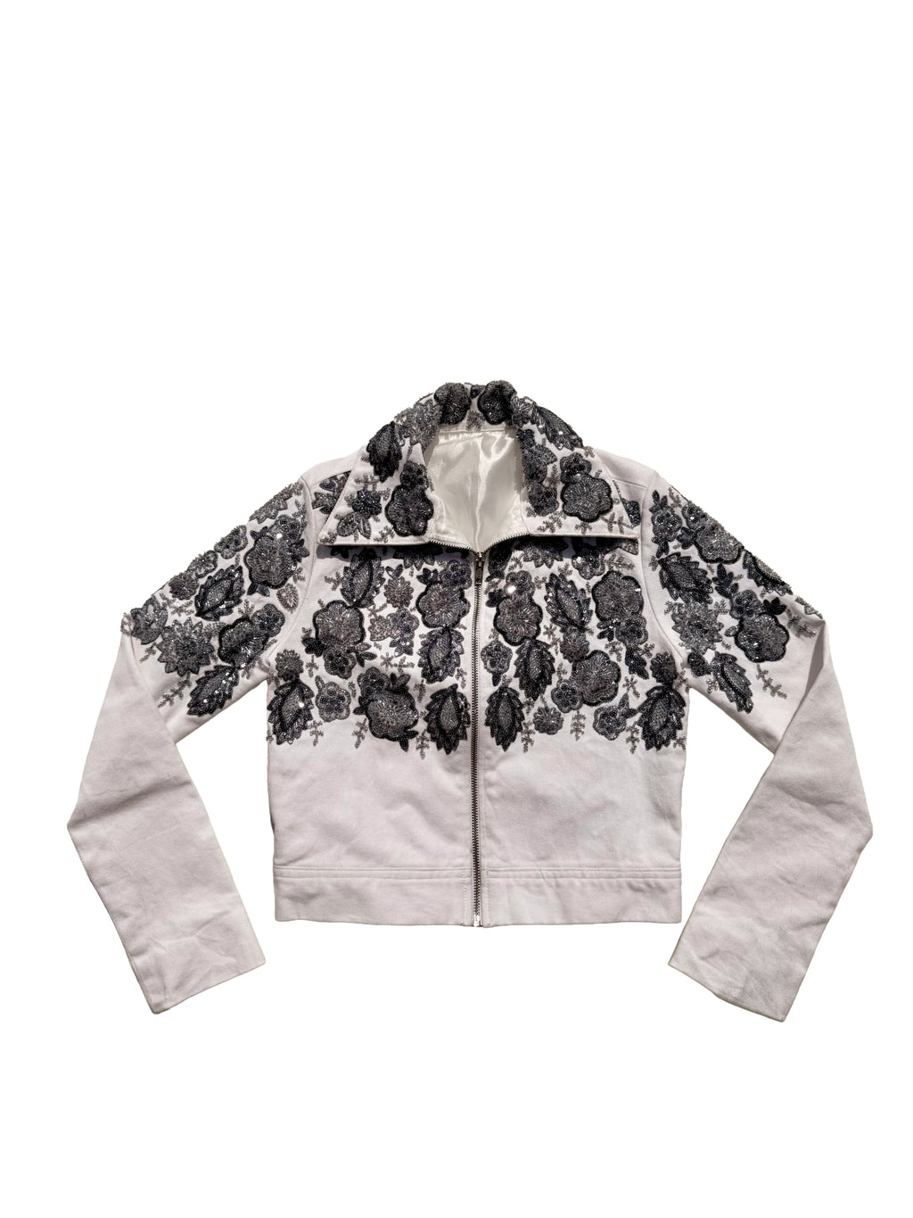 blue white chamkeela jacket