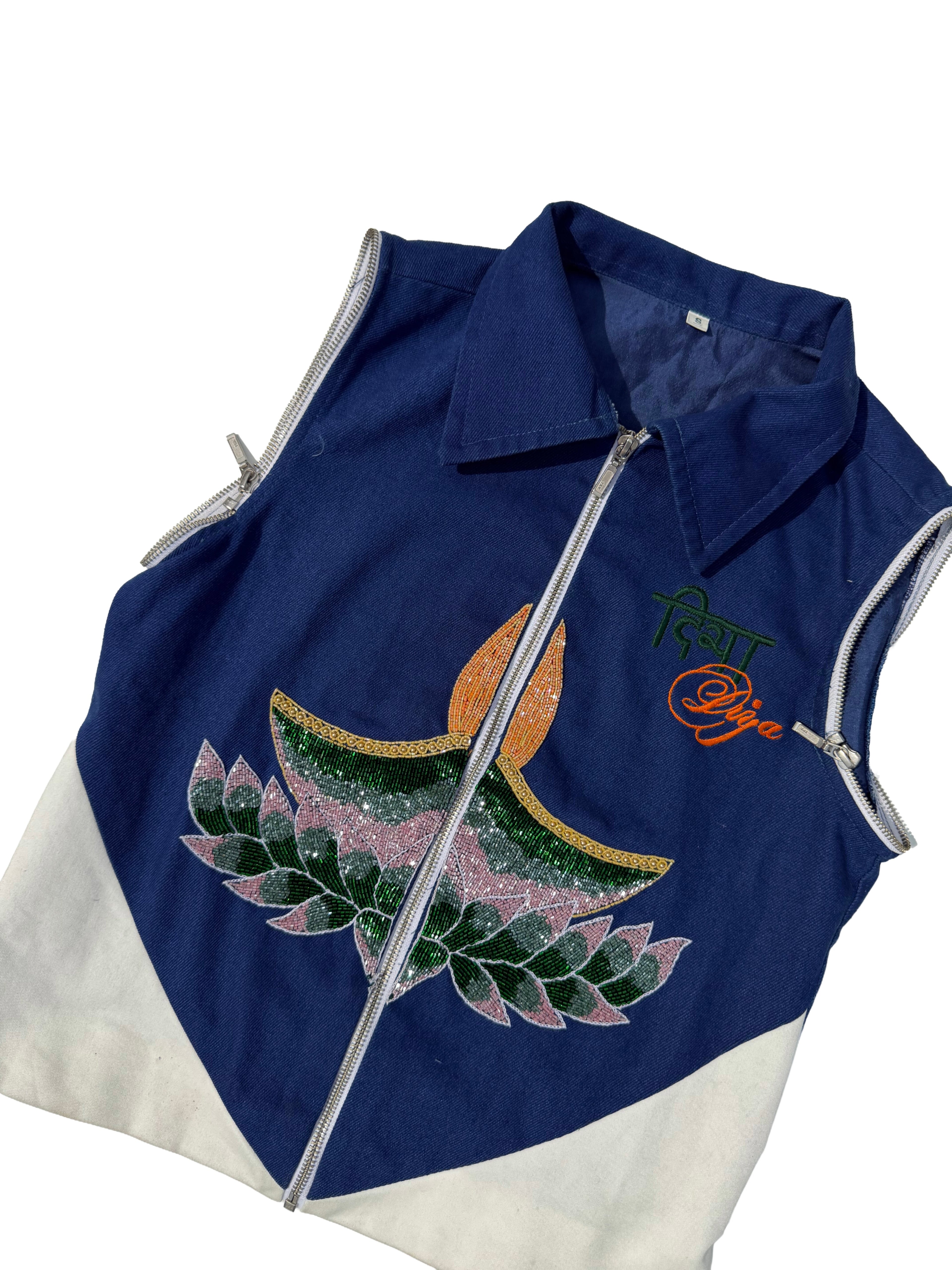 DiyaDiya blue white vest