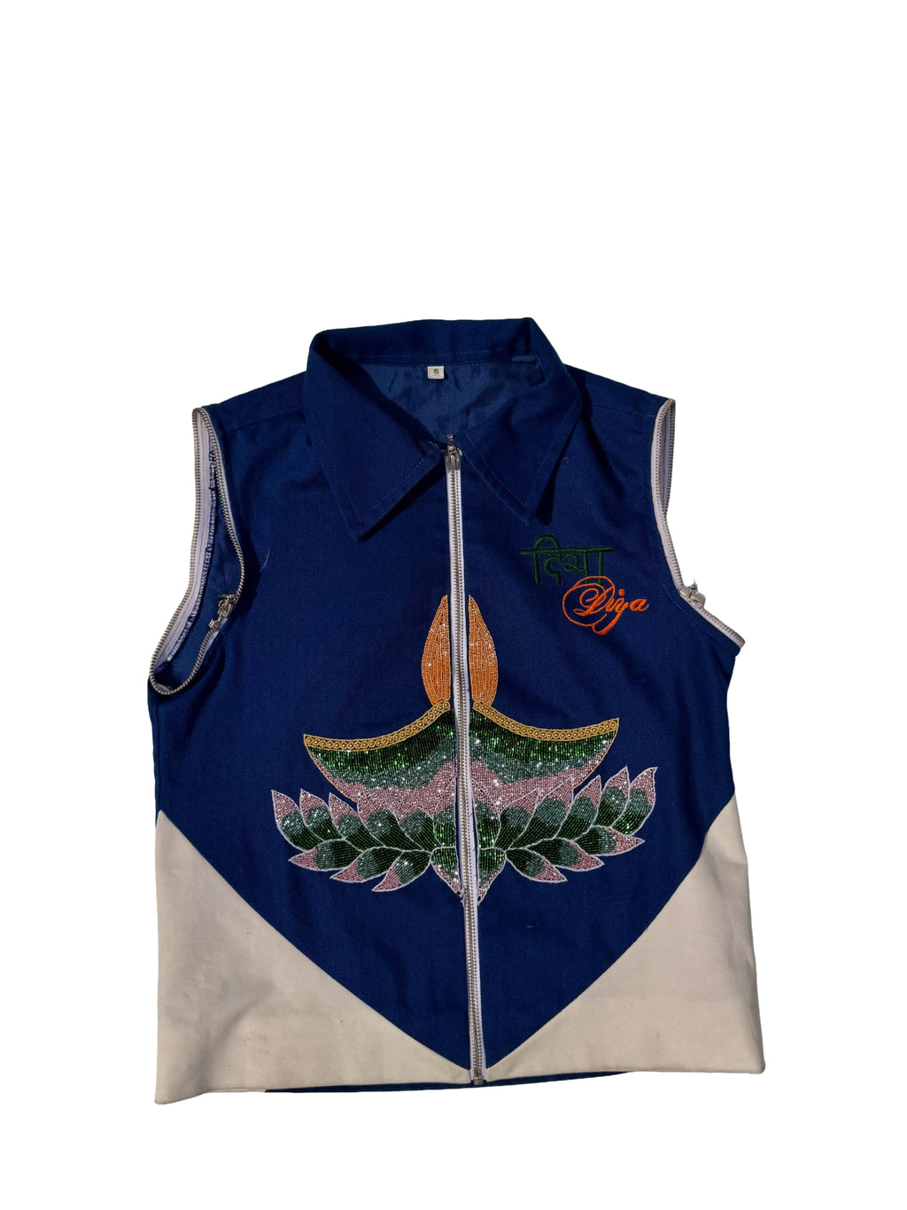 DiyaDiya blue white vest