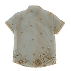 pretty embroidery button up