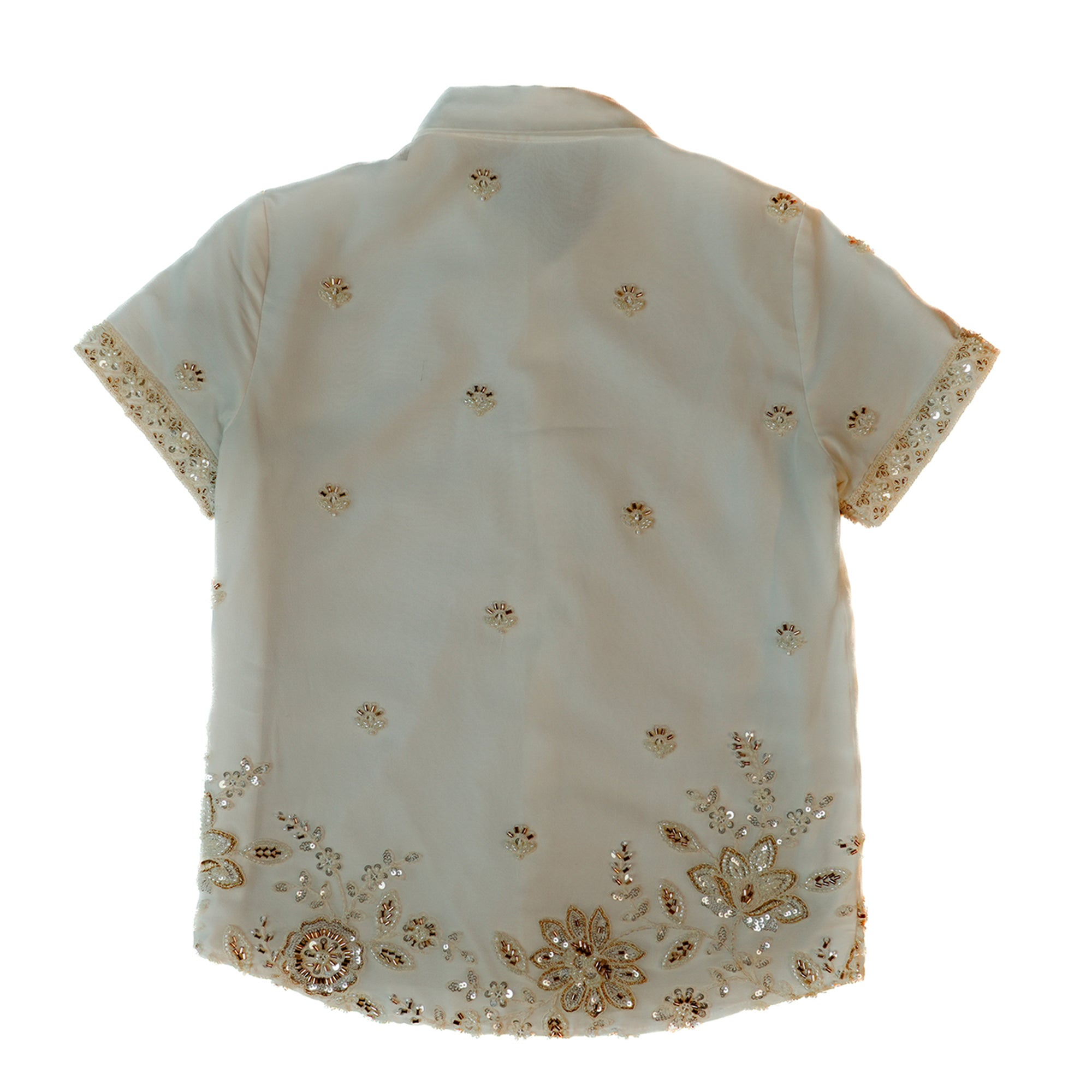 pretty embroidery button up