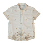 pretty embroidery button up