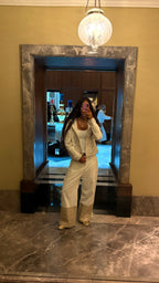calm white jeans