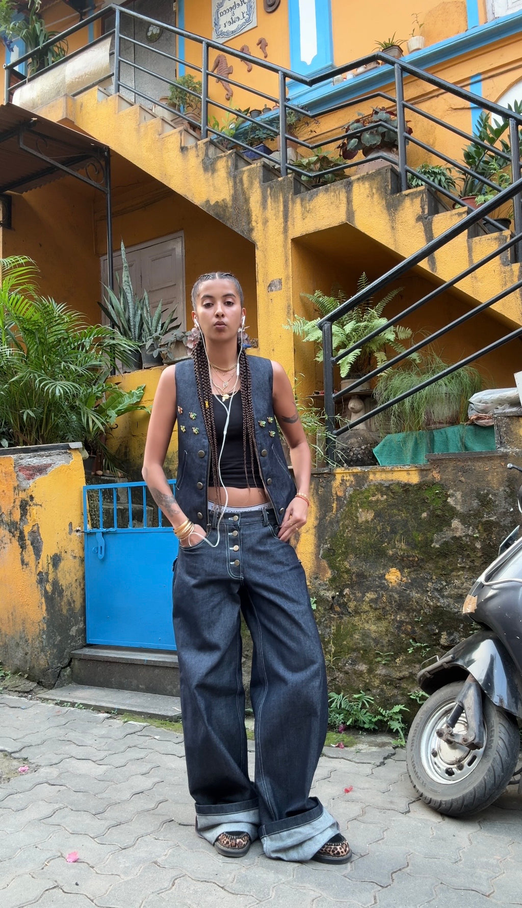 madhumakhi selvedge vest