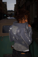 mirrorwork denim jacket