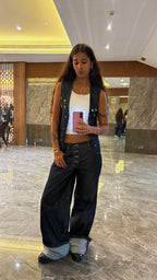 madhumakhi selvedge vest