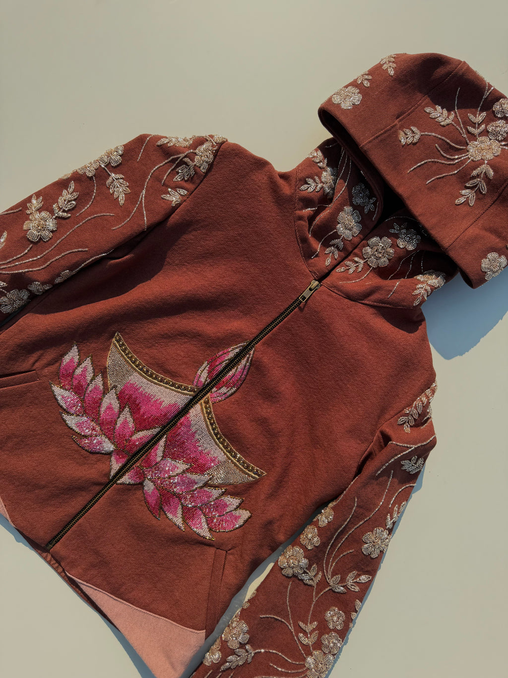 diya denim zip up